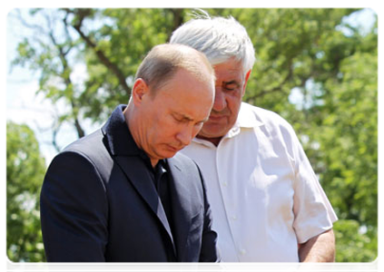 Prime Minister Vladimir Putin visiting an agricultural cooperative during his working trip to the Rostov Region|23 june, 2011|18:20