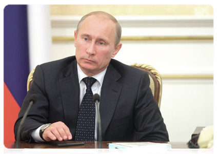 Prime Minister Vladimir Putin chairing a Government Presidium meeting|28 june, 2011|16:48
