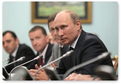 Председатель Правительства Российской Федерации В.В.Путин встретился с деятелями отечественной мультипликации|28 июня, 2011|17:38