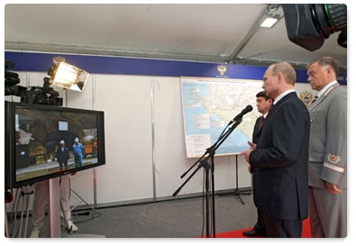 Vladimir Putin holds a videoconference with builders of the Kuznetsovsky Tunnel in the Khabarovsk Territory, the Manchurian branch of the Trans-Baikal Railway, and the Roki Tunnel, and also visits an exhibition on the development of the Novorossiisk  transport hub