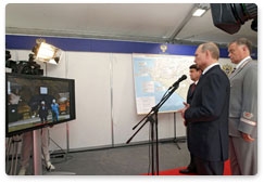 Vladimir Putin holds a videoconference with builders of the Kuznetsovsky Tunnel in the Khabarovsk Territory, the Manchurian branch of the Trans-Baikal Railway, and the Roki Tunnel, and also visits an exhibition on the development of the Novorossiisk  transport hub