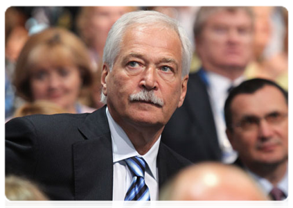 State Duma Speaker Boris Gryzlov at the United Russia party’s interregional conference of regional branches in the Urals Federal District devoted to The Strategy of the Social and Economic Development of the Urals until 2020. Programme for 2011-2012|30 june, 2011|13:55