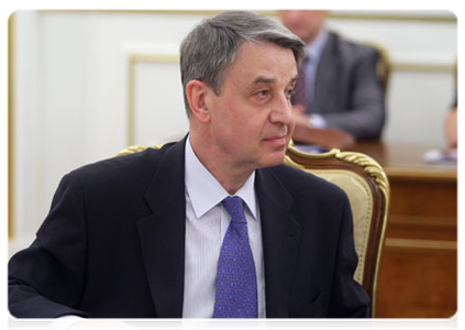 Minister of Culture Alexander Avdeyev at the meeting of the Government Presidium|9 june, 2011|19:29