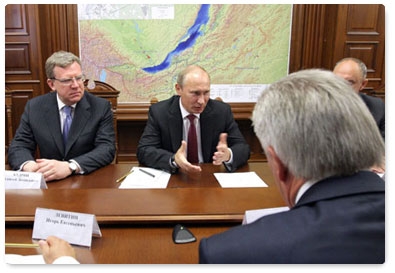 Prime Minister Vladimir Putin meets with heads of industrial enterprises in Buryatia