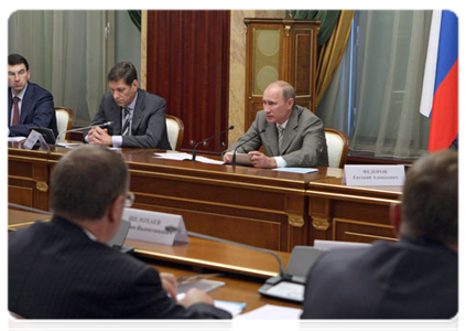 Prime Minister Vladimir Putin chairs a meeting of the organising committee for the celebration of Pyotr Stolypin’s 150th birthday anniversary|13 july, 2011|16:35