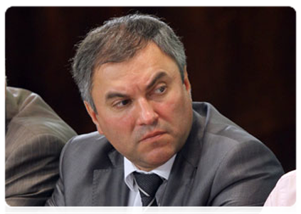 Deputy Prime Minister and government Chief of Staff Vyacheslav Volodin|19 july, 2011|18:34