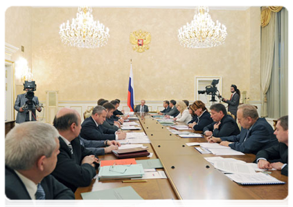 Prime Minister Vladimir Putin at a meeting of the Government Presidium|28 july, 2011|18:14