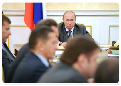 Prime Minister Vladimir Putin at a meeting of the Government Presidium|28 july, 2011|18:14