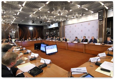 Prime Minister Vladimir Putin holds a session of the Government Commission on High Technology and Innovation in Dubna