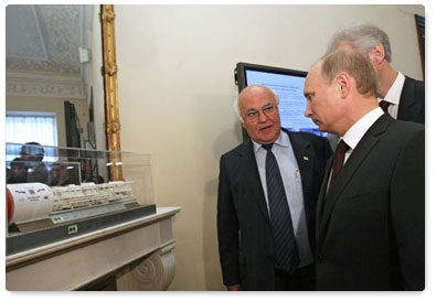 В ходе рабочей поездки в Санкт-Петербург В.В.Путин ознакомился с проектом Орловского тоннеля под Невой