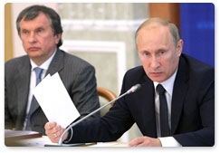 В.В.Путин провёл в г.Кириши совещание «О состоянии нефтепереработки и рынка нефтепродуктов в Российской Федерации»