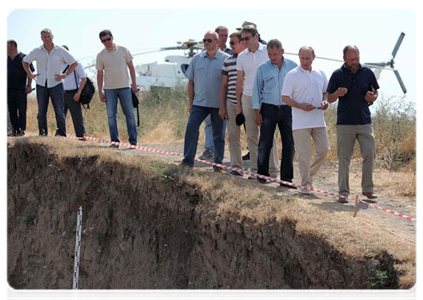 Prime Minister Vladimir Putin visiting the excavation site of the ancient Greek city of Phanagoria on Russia’s Taman Peninsula|10 august, 2011|17:23