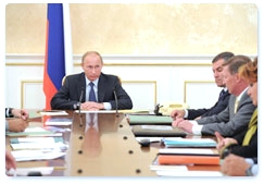 Prime Minister Vladimir Putin chairs a Government Presidium meeting