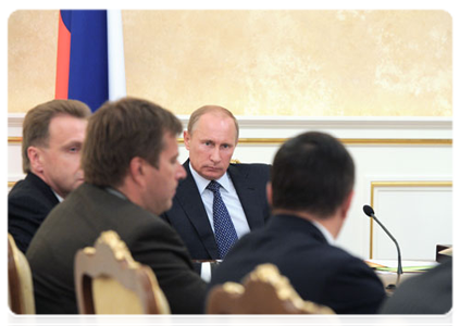 Prime Minister Vladimir Putin chairs a Government Presidium meeting|11 august, 2011|19:08