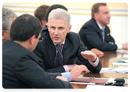 Minister of Education and Science Andrei Fursenko аt a Government Presidium meeting|11 august, 2011|19:08