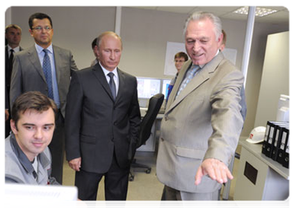 Prime Minister Vladimir Putin attends the launch of the first stage of the South-West Thermal Power Station in St Petersburg|12 august, 2011|19:40