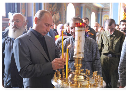 Prime Minister Vladimir Putin visits Valaam Monastery|14 august, 2011|18:17