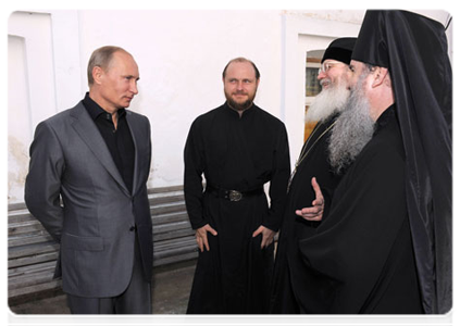 Prime Minister Vladimir Putin visits Valaam Monastery|14 august, 2011|18:46