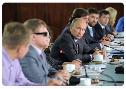 Prime Minister Vladimir Putin meeting with Russian public associations and societies of people with disabilities|19 august, 2011|15:42