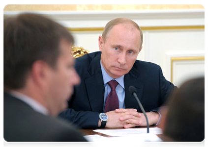 Prime Minister Vladimir Putin chairs a meeting of the Government Presidium|2 august, 2011|17:52