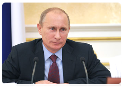 Prime Minister Vladimir Putin chairs a meeting of the Government Presidium|2 august, 2011|17:52