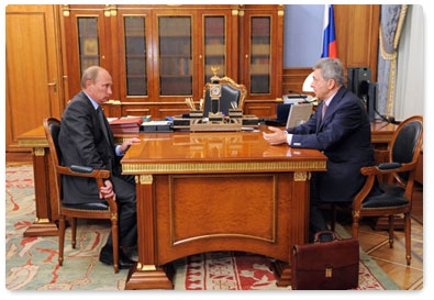 Prime Minister Vladimir Putin meets with Ivan Dedov, President of the Russian Academy of Medical Sciences