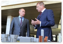 Prime Minister Vladimir Putin visits Moscow State University of Civil Engineering