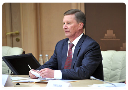 Deputy Prime Minister Sergei Ivanov at a videoconference on road building|31 august, 2011|16:45