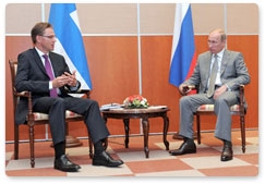 Prime Minister Vladimir Putin meets with Prime Minister of Finland Jyrki Katainen in Sochi