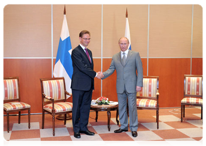 Prime Minister Vladimir Putin meeting with Finnish Prime Minister Jyrki Katainen in Sochi|9 august, 2011|16:05