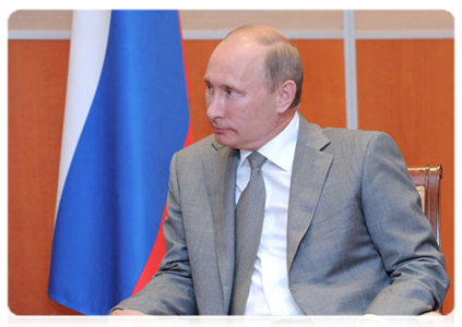 Prime Minister Vladimir Putin meeting with Finnish Prime Minister Jyrki Katainen in Sochi|9 august, 2011|16:05