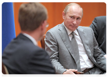 Prime Minister Vladimir Putin meeting with Finnish Prime Minister Jyrki Katainen in Sochi|9 august, 2011|16:05