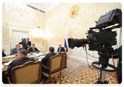 Prime Minister Vladimir Putin chairs Government Presidium meeting|13 september, 2011|16:41