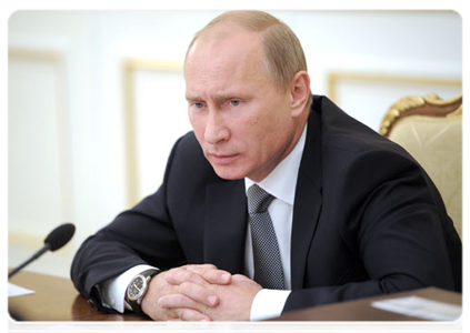 Prime Minister Vladimir Putin chairs Government Presidium meeting|13 september, 2011|16:41