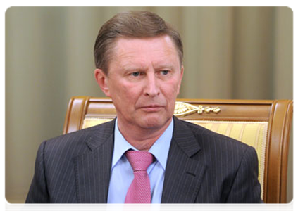 Deputy Prime Minister Sergei Ivanov at the Government meeting|21 september, 2011|19:11