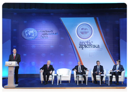 Князь Монако Альбер II на втором Международном арктическом форуме «Арктика – территория диалога»|22 сентября, 2011|17:47
