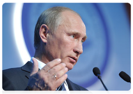Председатель Правительства Российской Федерации В.В.Путин принял участие во втором Международном арктическом форуме «Арктика – территория диалога»|22 сентября, 2011|17:47