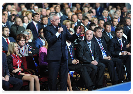 First Deputy Speaker of the State Duma Oleg Morozov at the XII conference of the United Russia party|24 september, 2011|15:56