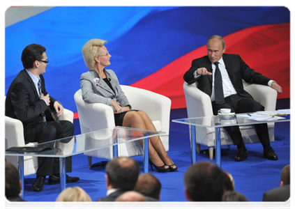 Prime Minister Vladimir Putin attending a United Russia party interregional conference, Strategy of Social and Economic Development for Russia’s Northwestern Regions to 2020: Programme for 2011-2012, in Cherepovets|5 september, 2011|18:21