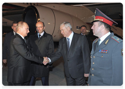 Prime Minister Vladimir Putin has arrived on a working visit to the Urals Federal District|9 september, 2011|08:42