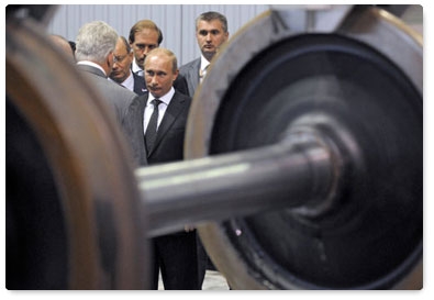 Prime Minister Vladimir Putin visits Uralvagonzavod in Nizhny Tagil