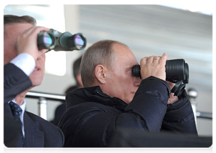 Prime Minister Vladimir Putin at the 8th International Exhibition of Arms and Military Equipment (REA 2011) in Nizhny Tagil|9 september, 2011|17:43
