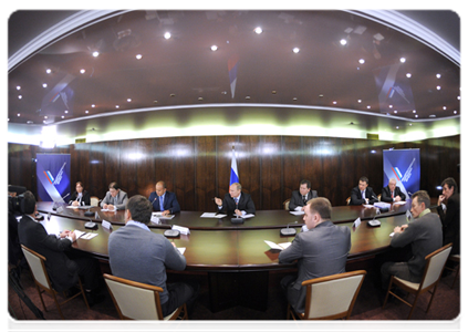 Prime Minister Vladimir Putin at a meeting with representatives of public recreational and sport fishing associations|11 january, 2012|15:11