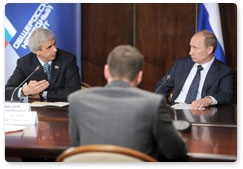 Prime Minister Vladimir Putin meets with representatives of public organisations of motorists