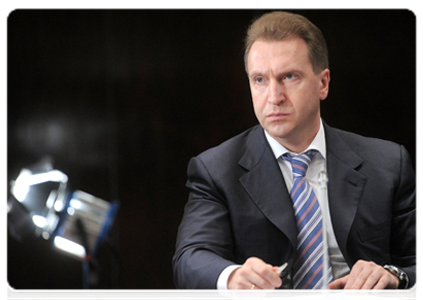 First Deputy Prime Minister Igor Shuvalov|17 january, 2012|16:45