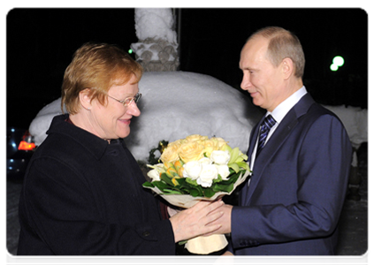 Prime Minister Vladimir Putin meeting with President of Finland Tarja Halonen|17 january, 2012|19:41