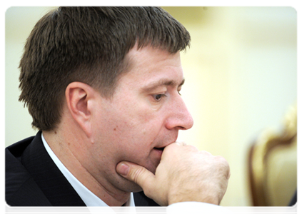 Minister of Justice Alexander Konovalov at a Government Presidium meeting|20 january, 2012|18:17