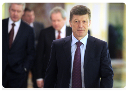 Deputy Prime Minister Dmitry Kozak before the Government Presidium meeting|20 january, 2012|18:17