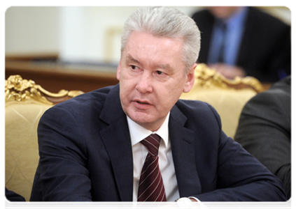 Moscow Mayor Sergei Sobyanin at a Government Presidium meeting|20 january, 2012|18:17