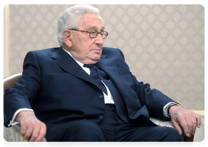 Former U.S. Secretary of State Henry Kissinger at a meeting with Prime Minister Vladimir Putin|20 january, 2012|19:59